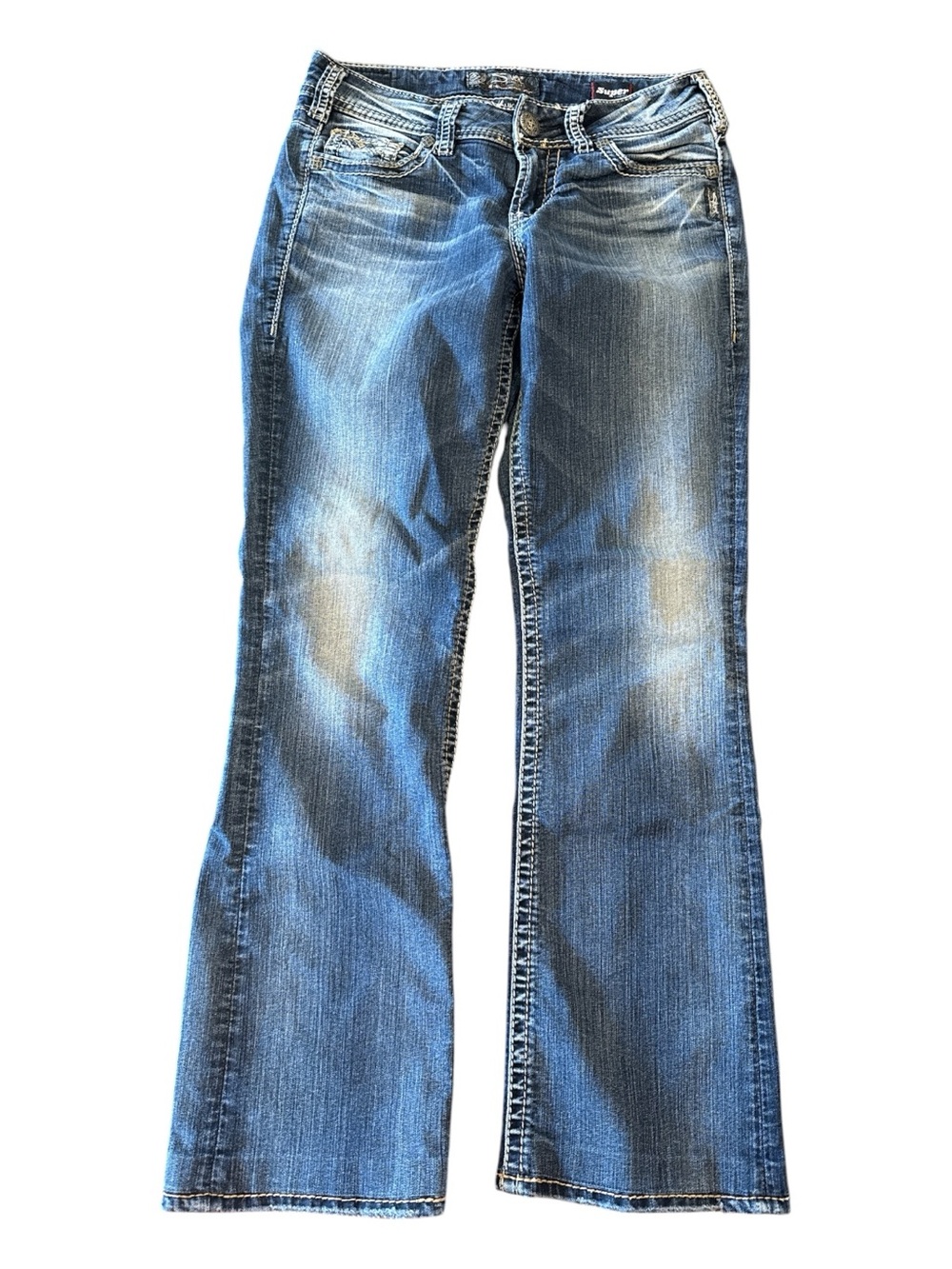 Silver Jeans Women's Blue Flared Jeans